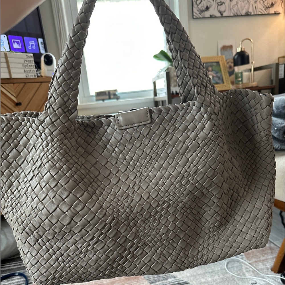 NAGHEDI same style woven leather bag